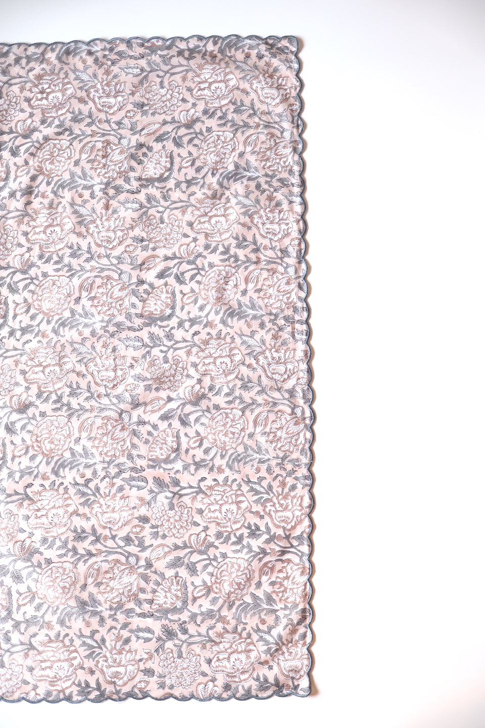 ブロックプリント スカーフ【90×90cm】Elegant