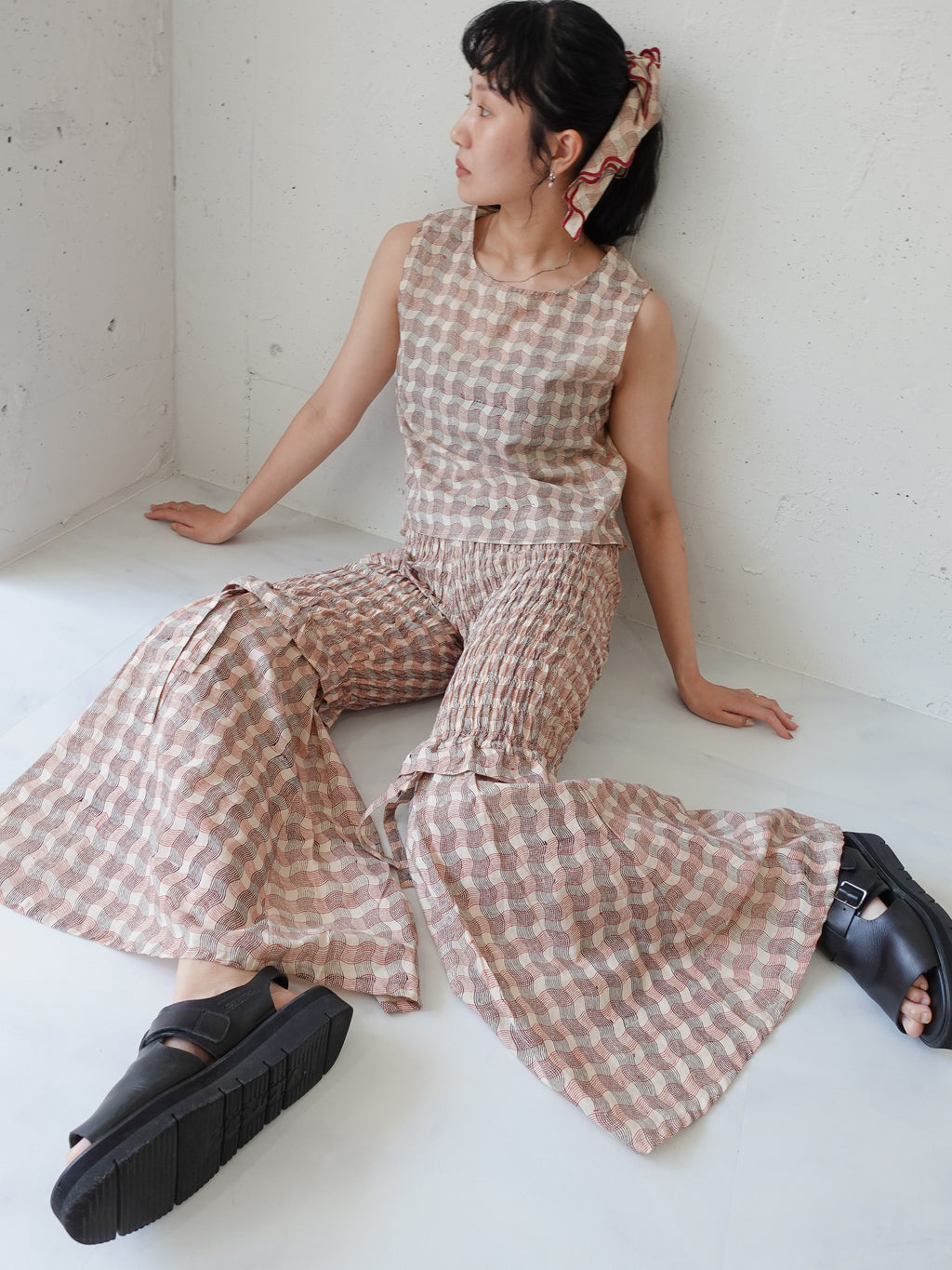 Bohe Pants | Wavy Check