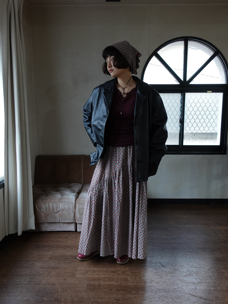 Wavy gathered skirt | Hidden Heart Ash