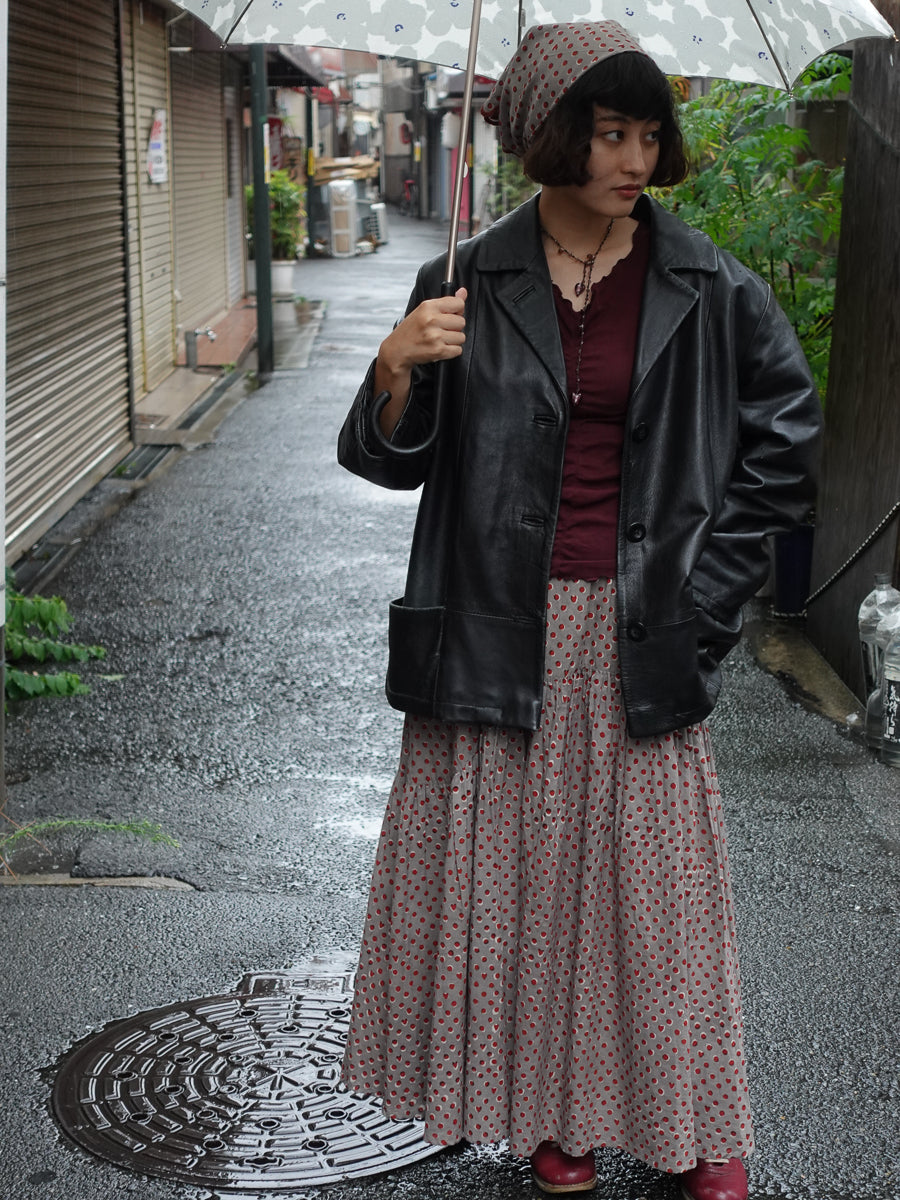 Wavy gathered skirt | Hidden Heart Ash