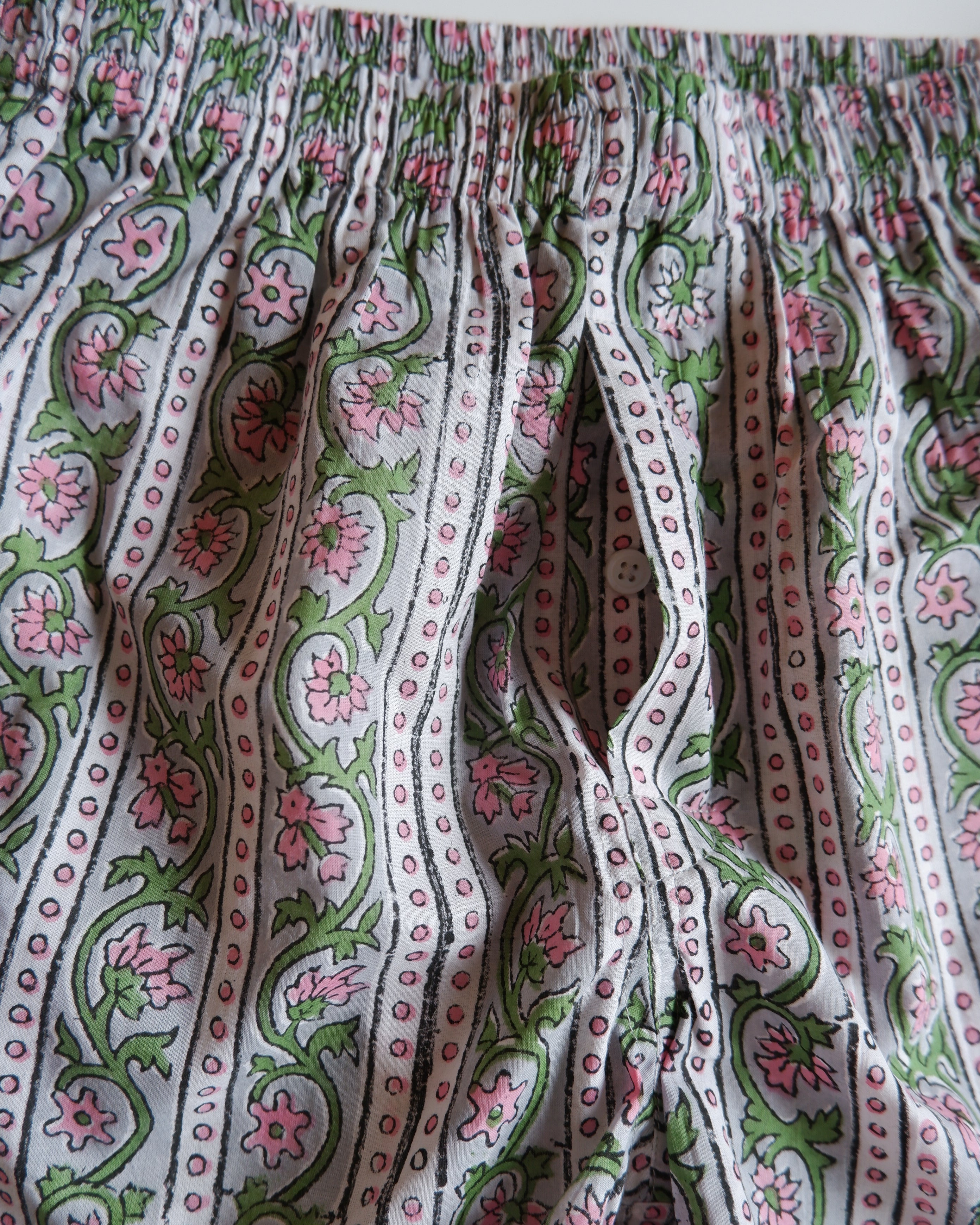 Unisex Trunks-Flower stripe【M】