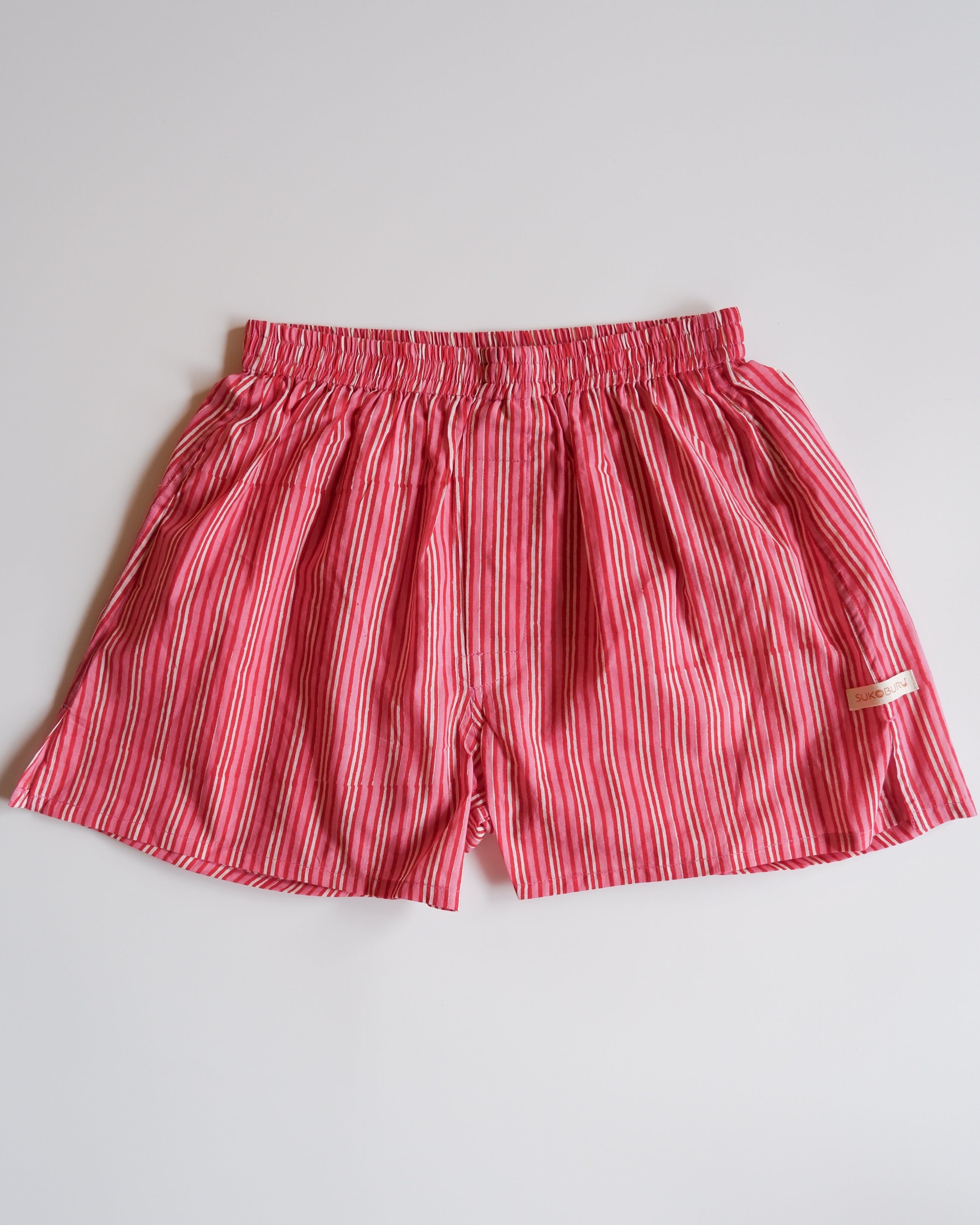 Unisex Trunks-Pink stripe【M】