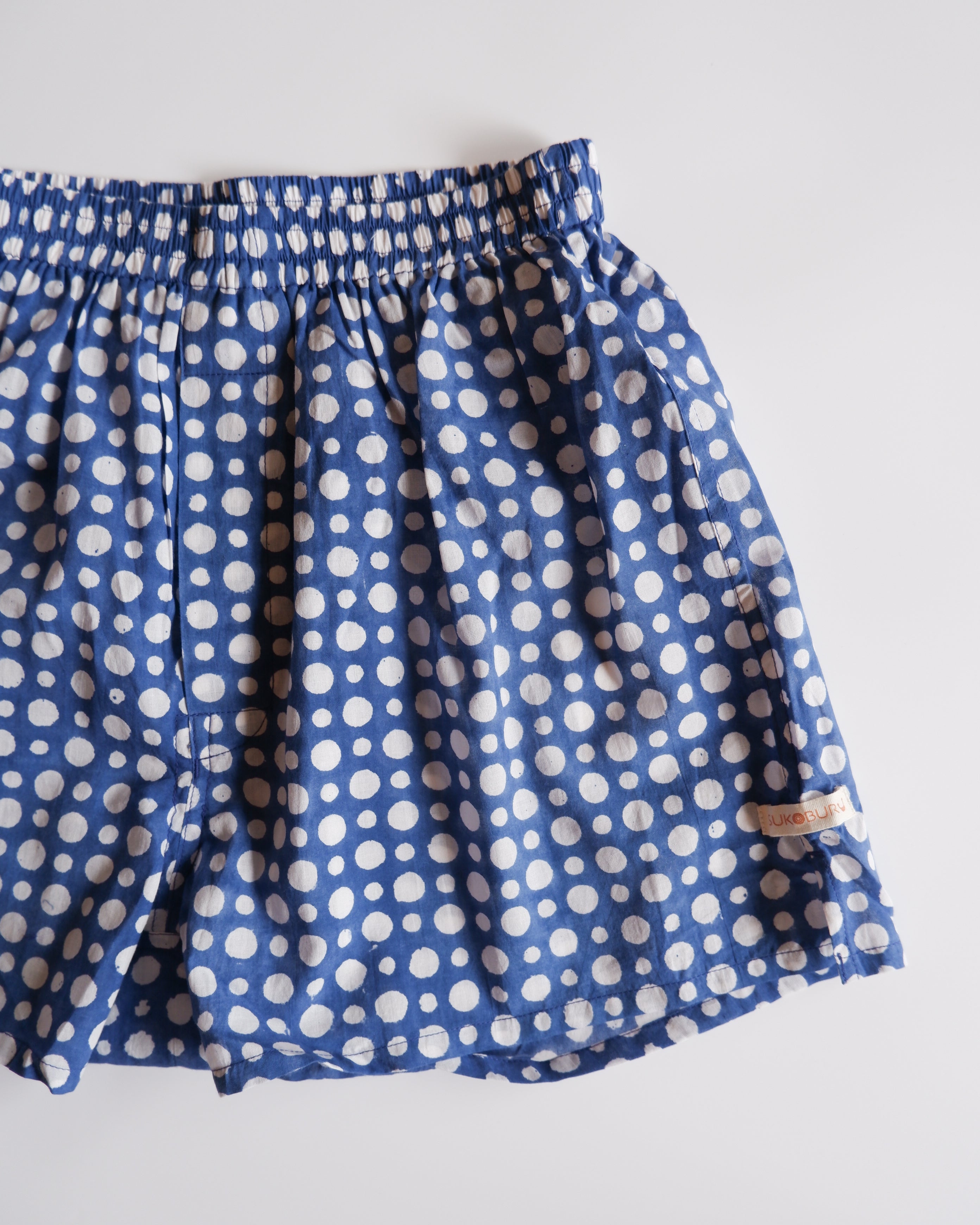 Unisex Trunks-Blue Dot【L】