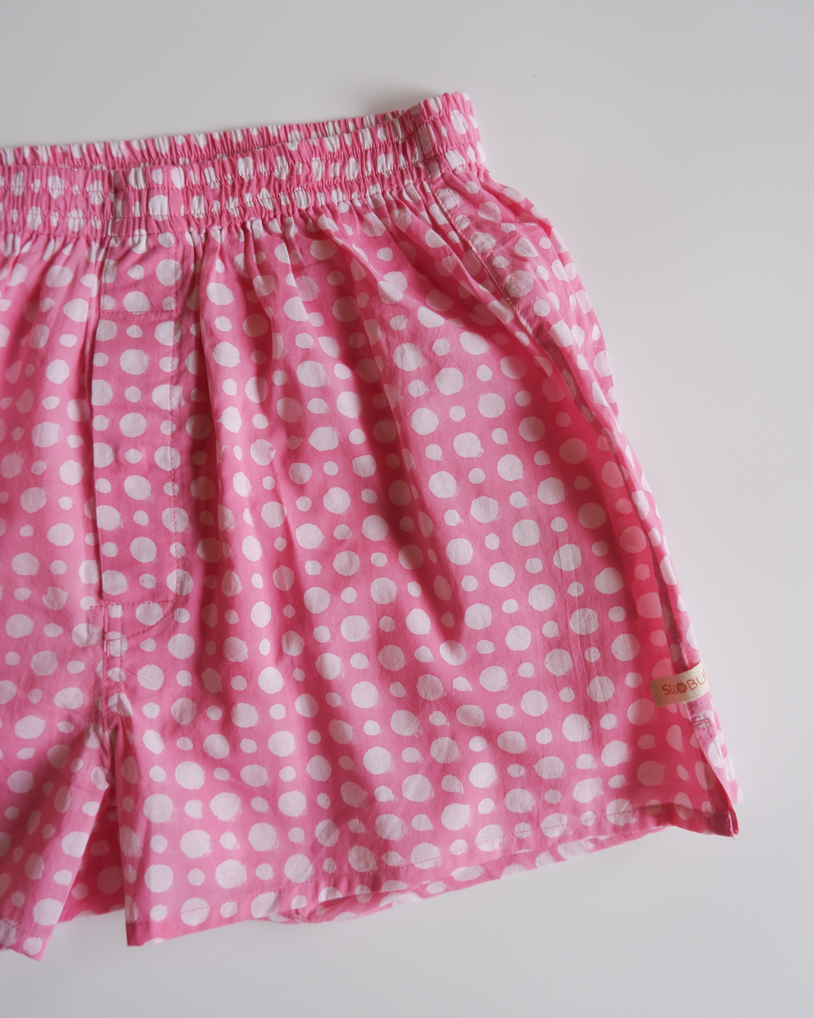 Unisex Trunks-Pink Dot【L】