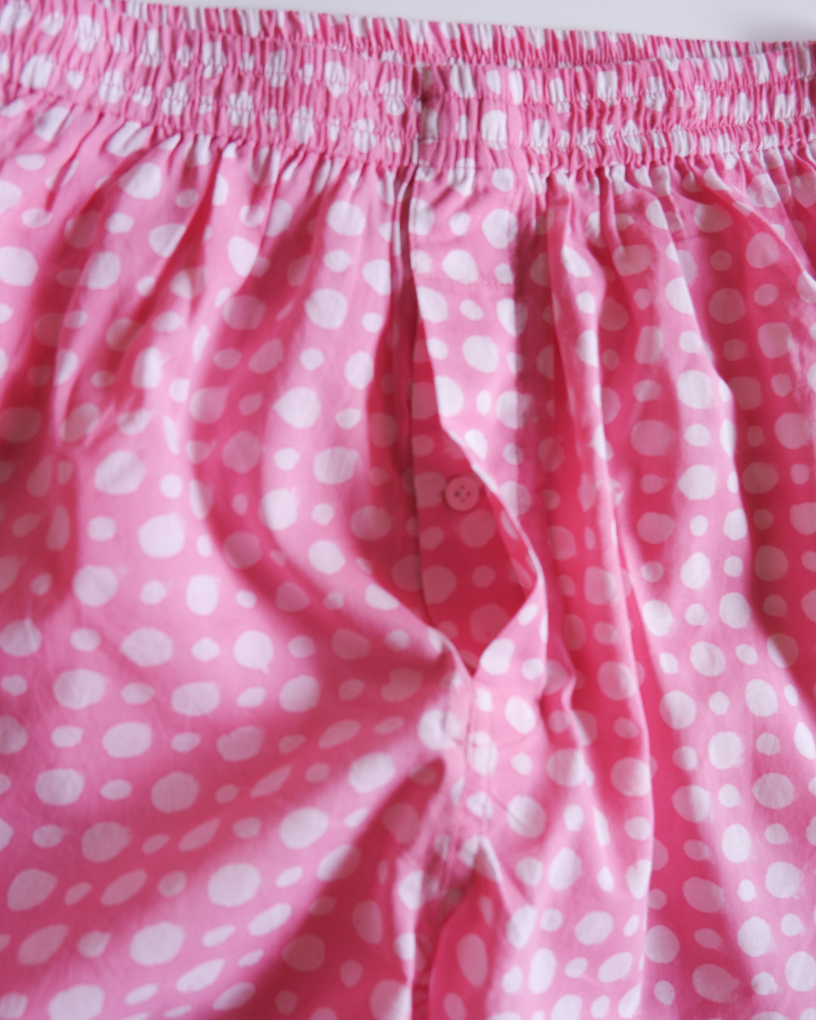 Unisex Trunks-Pink Dot【L】