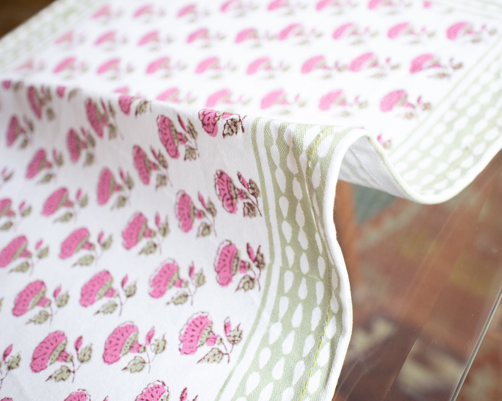 Place Mat Set-Pink flower