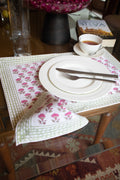 Place Mat Set-Pink flower