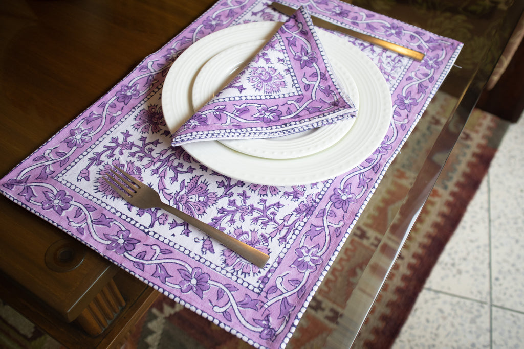 Place Mat Set-Purple