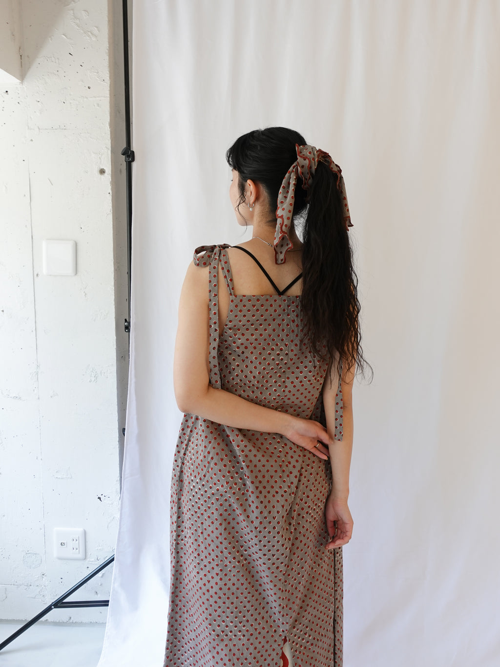 Self-Tie Dress | Hidden Heart Ash