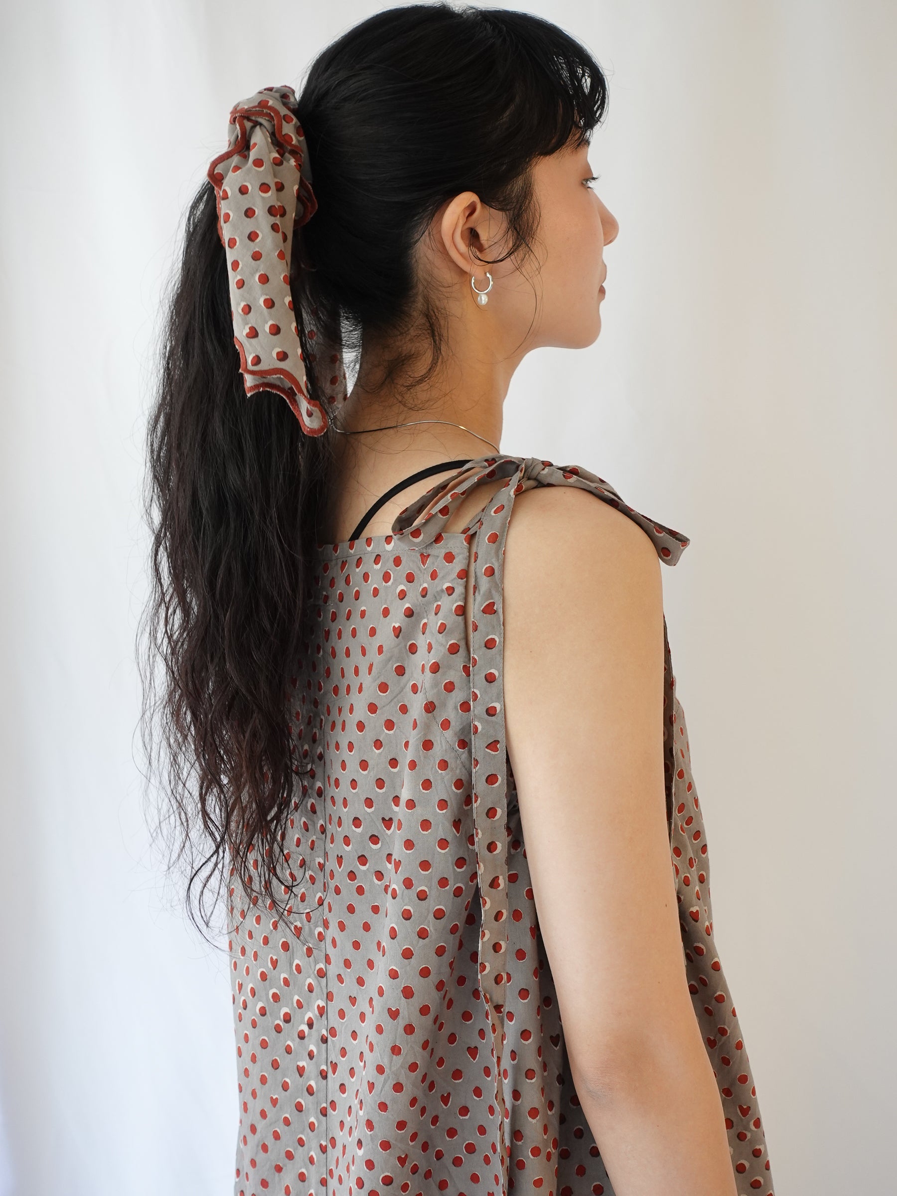 Self-Tie Dress | Hidden Heart Ash