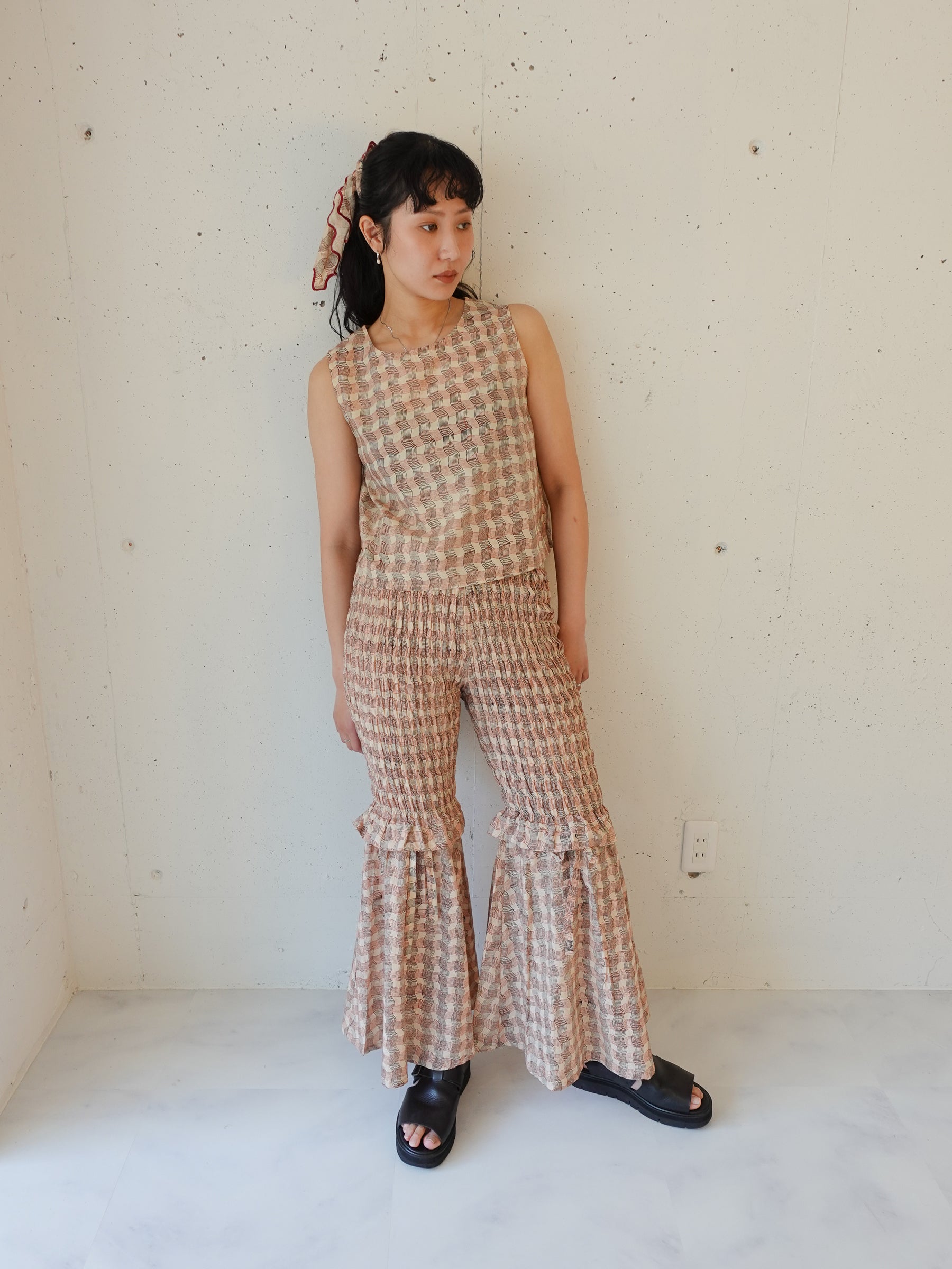 Bohe Pants | Wavy Check