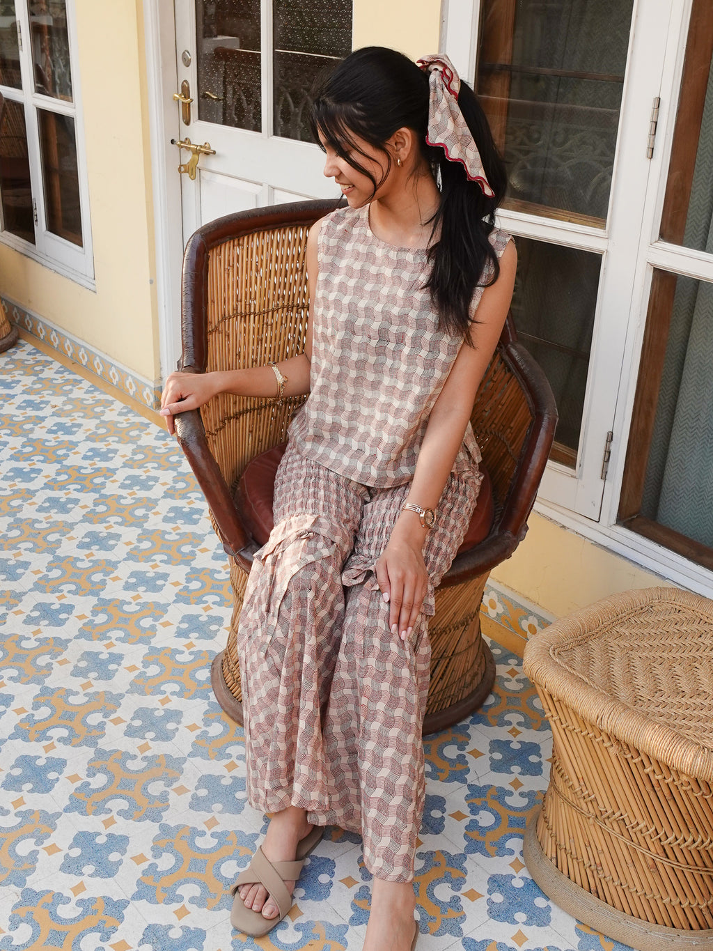 Bohe Pants | Wavy Check